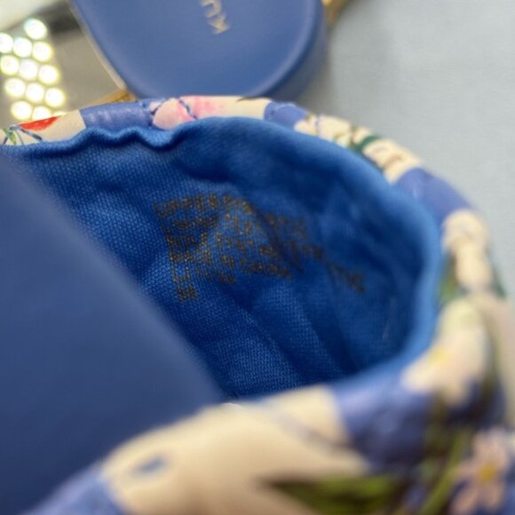 🆕 KURT GEIGER LONDON 🧿 NWOT Meena Eagle Blue Botanica Pool Slide, Sz 36 US 6 - Picture 12 of 13